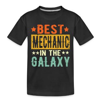 Best Mechaniker ever Mechaniker Geschenk - Kinder Premium Bio T-Shirt - Schwarz - Vorne
