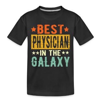 Best Physicist galaxy Physicist Gift - Kids' Premium Organic T-Shirt - black - Front