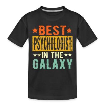 Best Psychologist ever Psychologist Gift - Kids' Premium Organic T-Shirt - black - Front