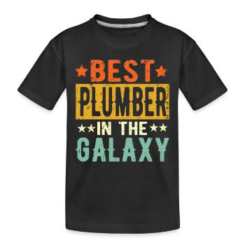 Best Klempner ever Klempner Geschenk - Kinder Premium Bio T-Shirt - Schwarz - Vorne