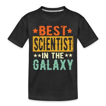 Meilleur scientifique de tous les temps Cadeau de scientifique - T-shirt bio Premium Enfant - noir - Devant