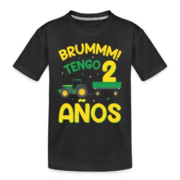 Brummm J'ai 2 ans - T-shirt bio Premium Enfant - noir - Devant