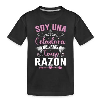 Je Suis Un Directeur Et J'ai Toujours Raison - T-shirt bio Premium Enfant - noir - Devant