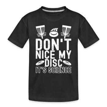 Disc Golf Disc Golfer - Kids' Premium Organic T-Shirt - black - Front