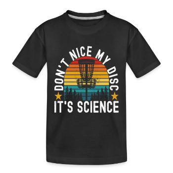 Disc Golf Disc Golfer - Kids' Premium Organic T-Shirt - black - Front
