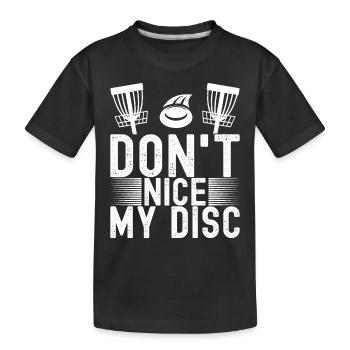 Disc Golf Disc Golfer - Kids' Premium Organic T-Shirt - black - Front