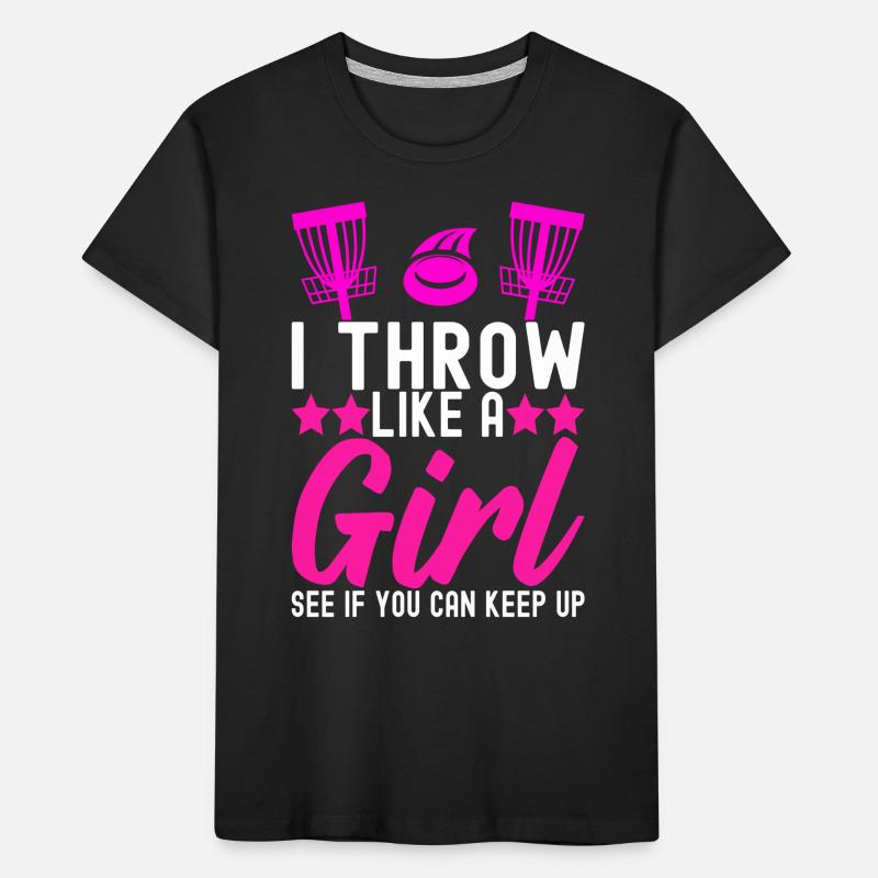 Disc Golf Disc Golfer Kids' Premium Organic T-Shirt