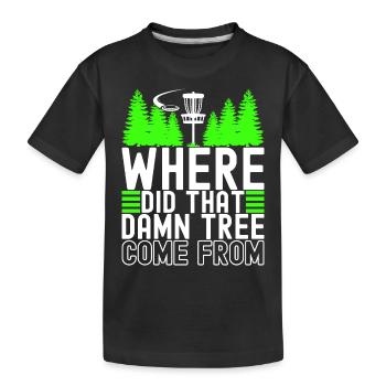 Disc Golf Disc Golfer - Kids' Premium Organic T-Shirt - black - Front