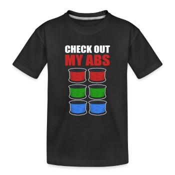 3D Drucken 3D-Druck-Liebhaber 3D-Drucker Maschine - Kinder Premium Bio T-Shirt - Schwarz - Vorne