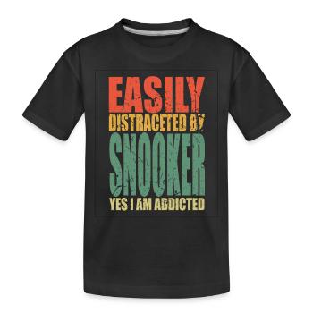 Snooker disant drôle - T-shirt bio Premium Enfant - noir - Devant