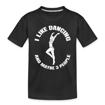 Dancing Sport Gift Dance Sport Hobby Dancer - Kids' Premium Organic T-Shirt - black - Front
