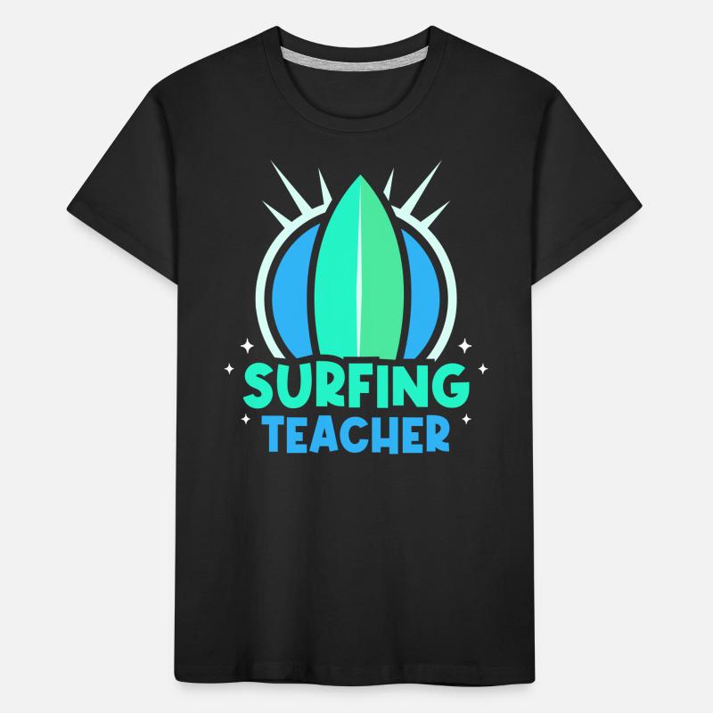 Moniteur de surf Surf Surf surf surf T-shirt bio Premium Enfant