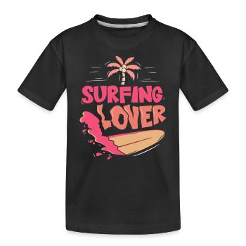 Amateurs de surf Surf surf Surf Surfer - T-shirt bio Premium Enfant - noir - Devant