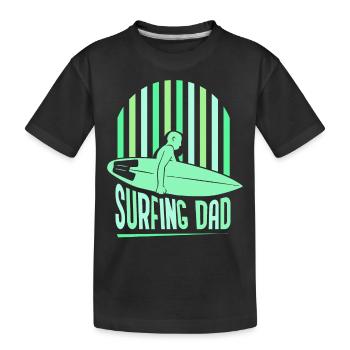 Surf Père Surf Surf Surf Surf Surf surfant - T-shirt bio Premium Enfant - noir - Devant