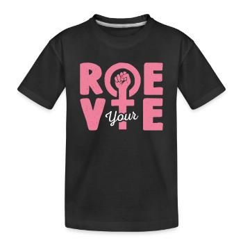 Roe deine Stimme - Kinder Premium Bio T-Shirt - Schwarz - Vorne