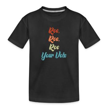 Roe deine Stimme - Kinder Premium Bio T-Shirt - Schwarz - Vorne