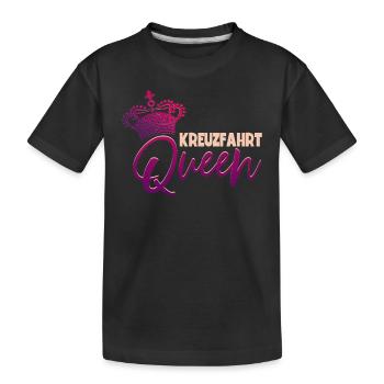 Mädchen Frauen Kreuzfahrt - Kinder Premium Bio T-Shirt - Schwarz - Vorne