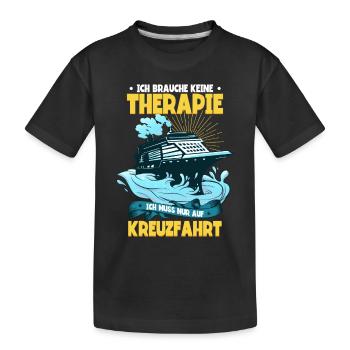 Kreuzfahrt - Kinder Premium Bio T-Shirt - Schwarz - Vorne