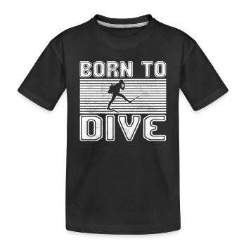 Plonger - T-shirt bio Premium Enfant - noir - Devant