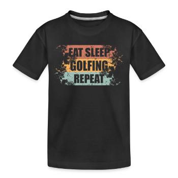 Le tennis dit drôle - T-shirt bio Premium Enfant - noir - Devant