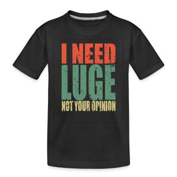 Luge Spruch lustig - Kinder Premium Bio T-Shirt - Schwarz - Vorne
