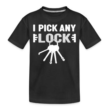 Technologie de sécurité de serrurier - T-shirt bio Premium Enfant - noir - Devant