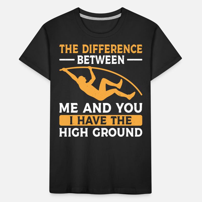 Pole Vault Pole Vault Athletics Kids' Premium Organic T-Shirt