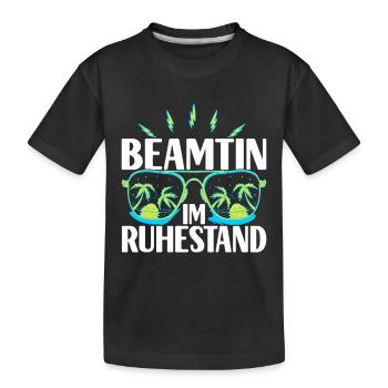 Beamter Beamtin Verbeamtung - Kinder Premium Bio T-Shirt - Schwarz - Vorne