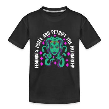 Feminism Feminist Feminist - Kids' Premium Organic T-Shirt - black - Front