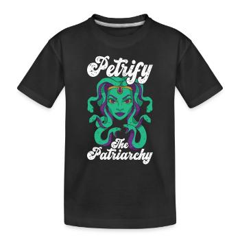Feminism Feminist Feminist - Kids' Premium Organic T-Shirt - black - Front