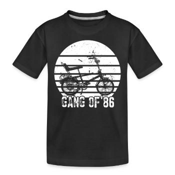 Bonanzarad Bonanza Bike Hipster Anniversaire 1986 - T-shirt bio Premium Enfant - noir - Devant