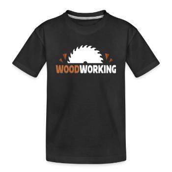 Menuisier Menuisier Menuiserie - T-shirt bio Premium Enfant - noir - Devant