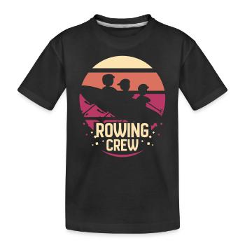 Équipe d’aviron Aviron Bateau Aviron Aviron - T-shirt bio Premium Enfant - noir - Devant