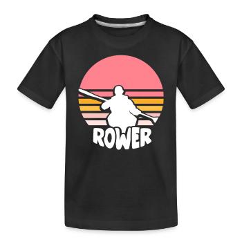 Aviron Bateau Aviron Aviron - T-shirt bio Premium Enfant - noir - Devant