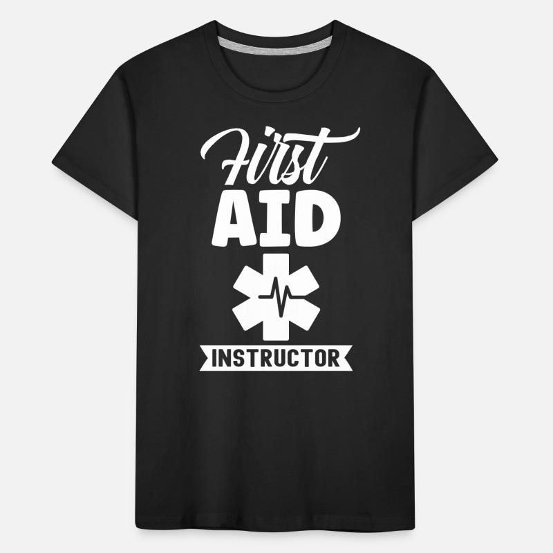 Instructor for First Aid Teacher Course Trainer Kids' Premium Organic T-Shirt
