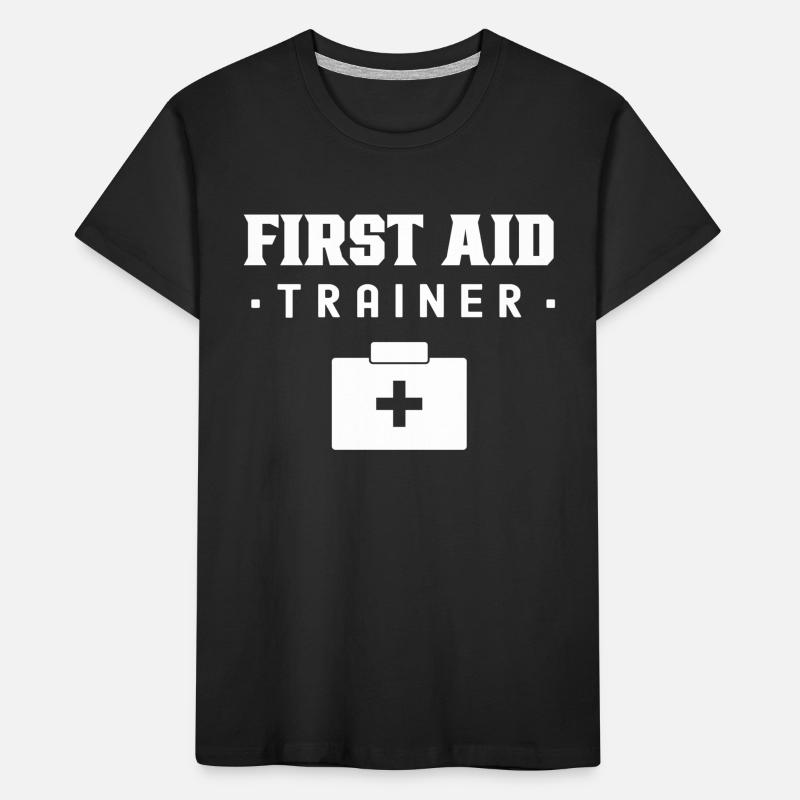 First Aid Instructor Immediate Measures Course Teacher Kids' Premium Organic T-Shirt