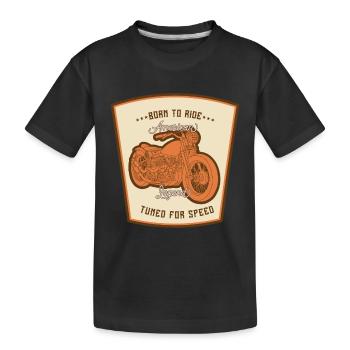 Bikers, motorcyclists - Kids' Premium Organic T-Shirt - black - Front