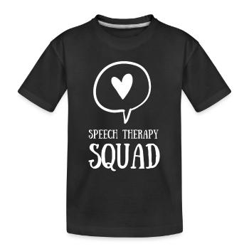 Speech Language Pathologist Speech Therapy SLP - Kinder Premium Bio T-Shirt - Schwarz - Vorne