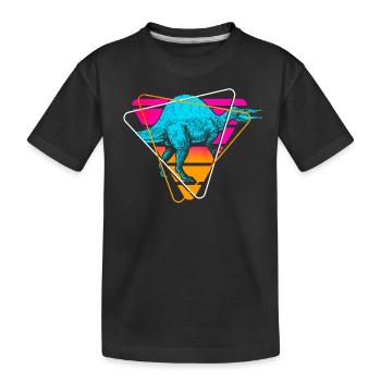 Spinosaurus Dinosaurier - Kinder Premium Bio T-Shirt - Schwarz - Vorne
