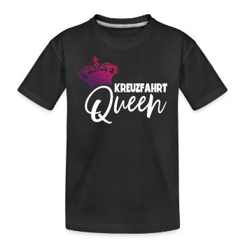 Mädchen Frauen Kreuzfahrt - Kinder Premium Bio T-Shirt - Schwarz - Vorne