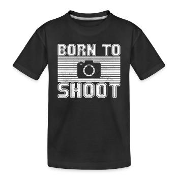 Photograph - Kids' Premium Organic T-Shirt - black - Front