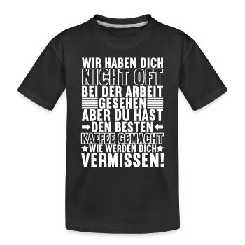 Cadeau d’adieu Collègues de changement d’emploi - T-shirt bio Premium Enfant - noir - Devant