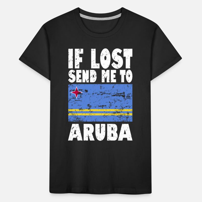 Drapeau d’Aruba T-shirt bio Premium Enfant