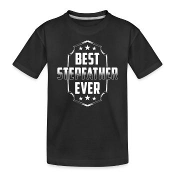Meilleur beau-père jamais beau-père beau-père beau-père beau-père beau-père - T-shirt bio Premium Enfant - noir - Devant