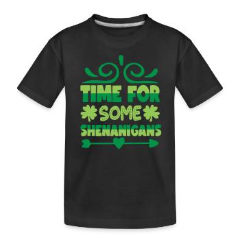 Zeit Für Ein Bisschen Blödsinn Irisch Ire Irland - Kinder Premium Bio T-Shirt - Schwarz - Vorne