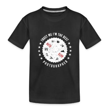 Photographie Photographie - Croyez-moi, je suis - T-shirt bio Premium Enfant - noir - Devant