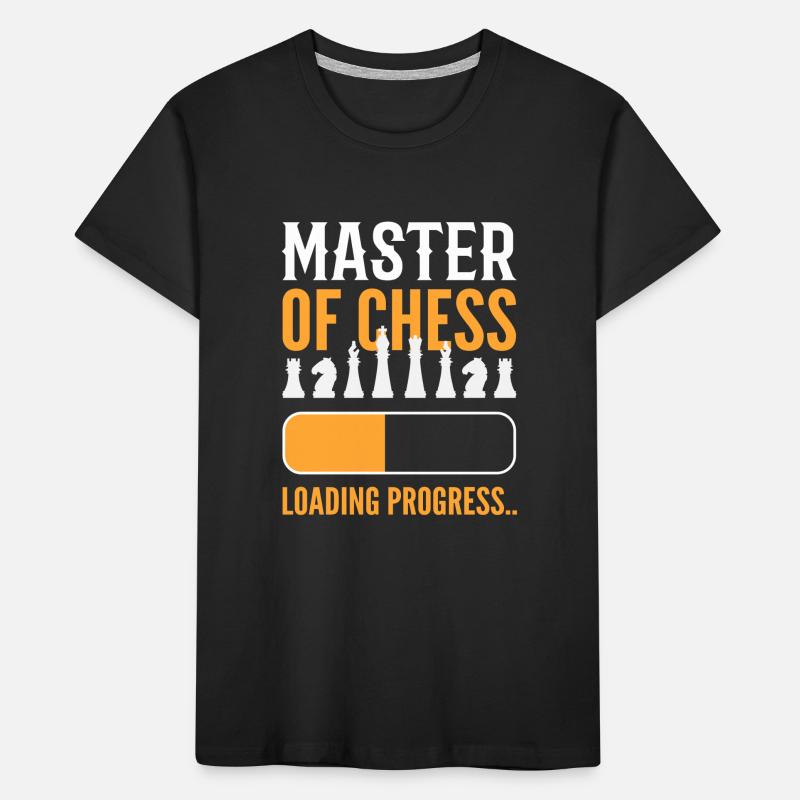 Master Of Chess Loading Progression Jeu d’échiquier T-shirt bio Premium Enfant