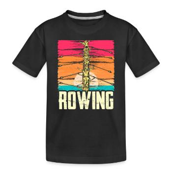 Aviron Aviron Bateau Aviron Aviron - T-shirt bio Premium Enfant - noir - Devant