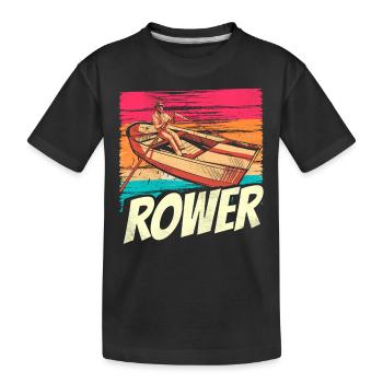 Aviron Aviron Bateau Aviron Aviron Aviron - T-shirt bio Premium Enfant - noir - Devant