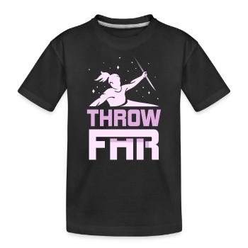 Werf Weit Lancer de javelot Lancer de javelot Lancer de javelot Lancer de javelot - T-shirt bio Premium Enfant - noir - Devant